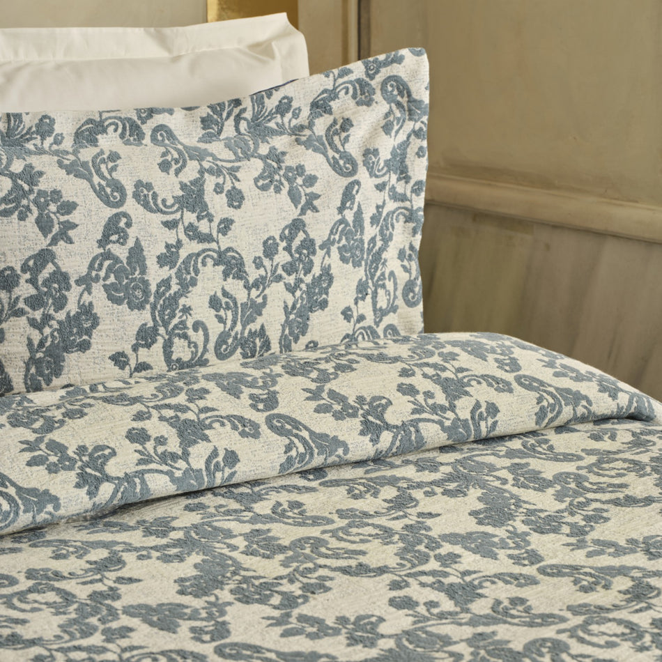 Karaca Home Alina Double Bedspread Set, Blue - MALLTURK