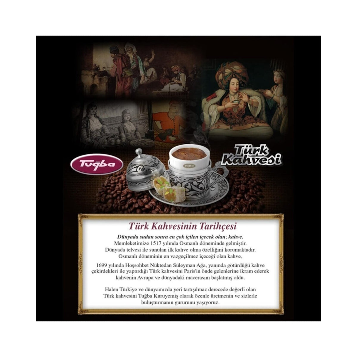 Tugba Dried Nuts Turkish Coffee 1000 gr - MALLTURK