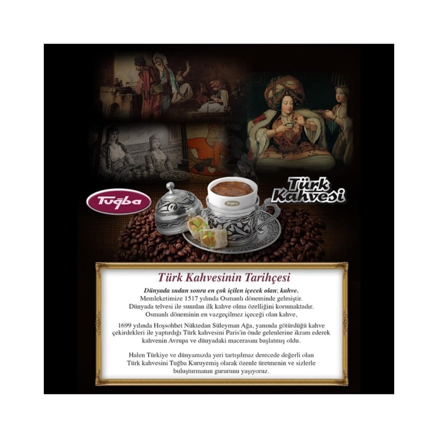 Tugba Dried Nuts Turkish Coffee 1000 gr - MALLTURK
