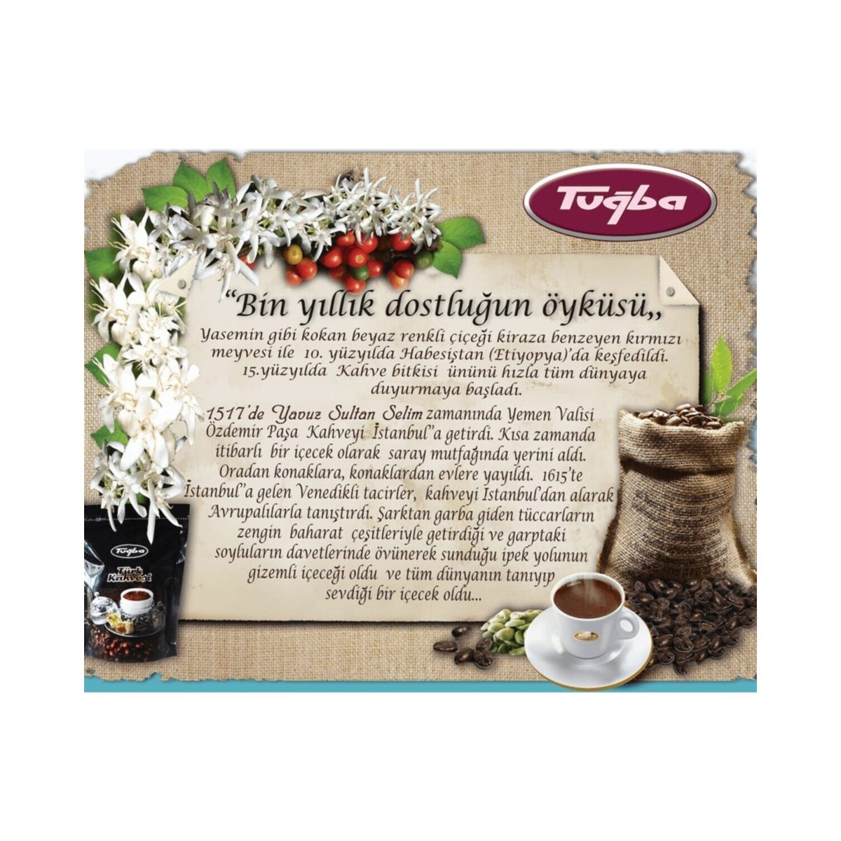Tugba Dried Nuts Turkish Coffee 1000 gr - MALLTURK