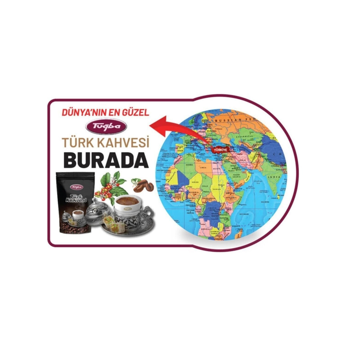 Tugba Dried Nuts Turkish Coffee 1000 gr - MALLTURK