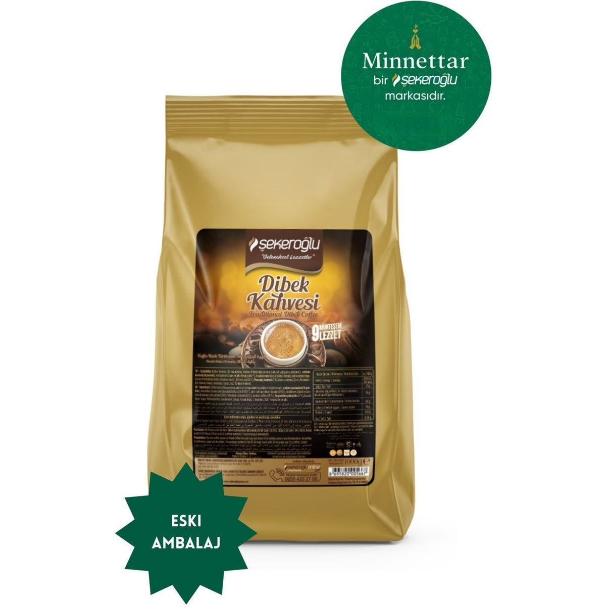 sekeroglu Minnettar Dibek Coffee 1000 Gr - MALLTURK