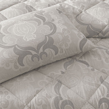 Tac Norellia Ranforce Double Duvet Set Grey - MALLTURK