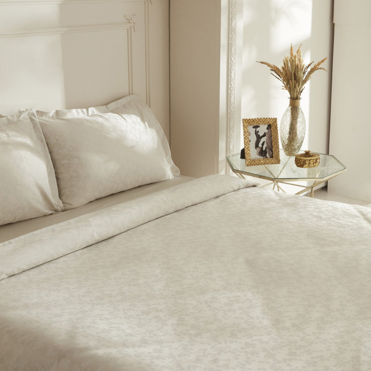 Karaca Home Venessa Double Duvet Cover Set Ecru - MALLTURK