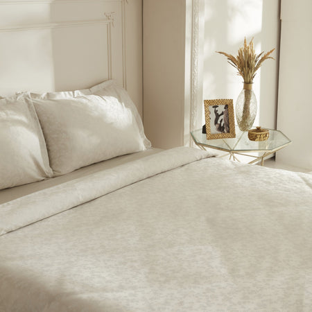 Karaca Home Venessa Double Duvet Cover Set Ecru - MALLTURK