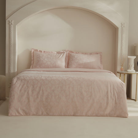 Karaca Home Viole Double Duvet Cover Set Powder Pink - MALLTURK