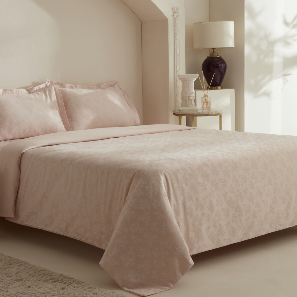 Karaca Home Viole Double Duvet Cover Set Powder Pink - MALLTURK