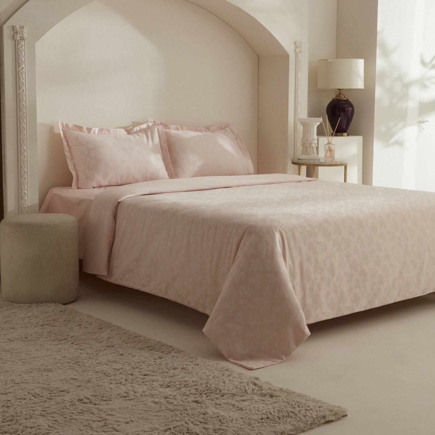 Karaca Home Viole Double Duvet Cover Set Powder Pink - MALLTURK