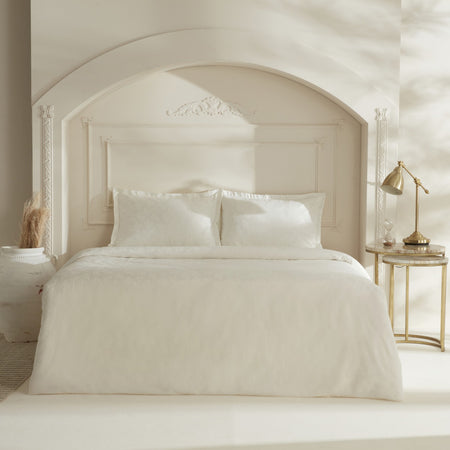 Karaca Home Viole Double Duvet Cover Set White - MALLTURK