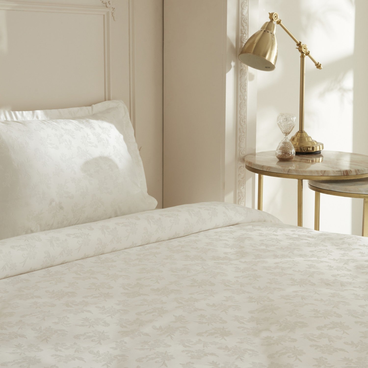 Karaca Home Viole Double Duvet Cover Set White - MALLTURK