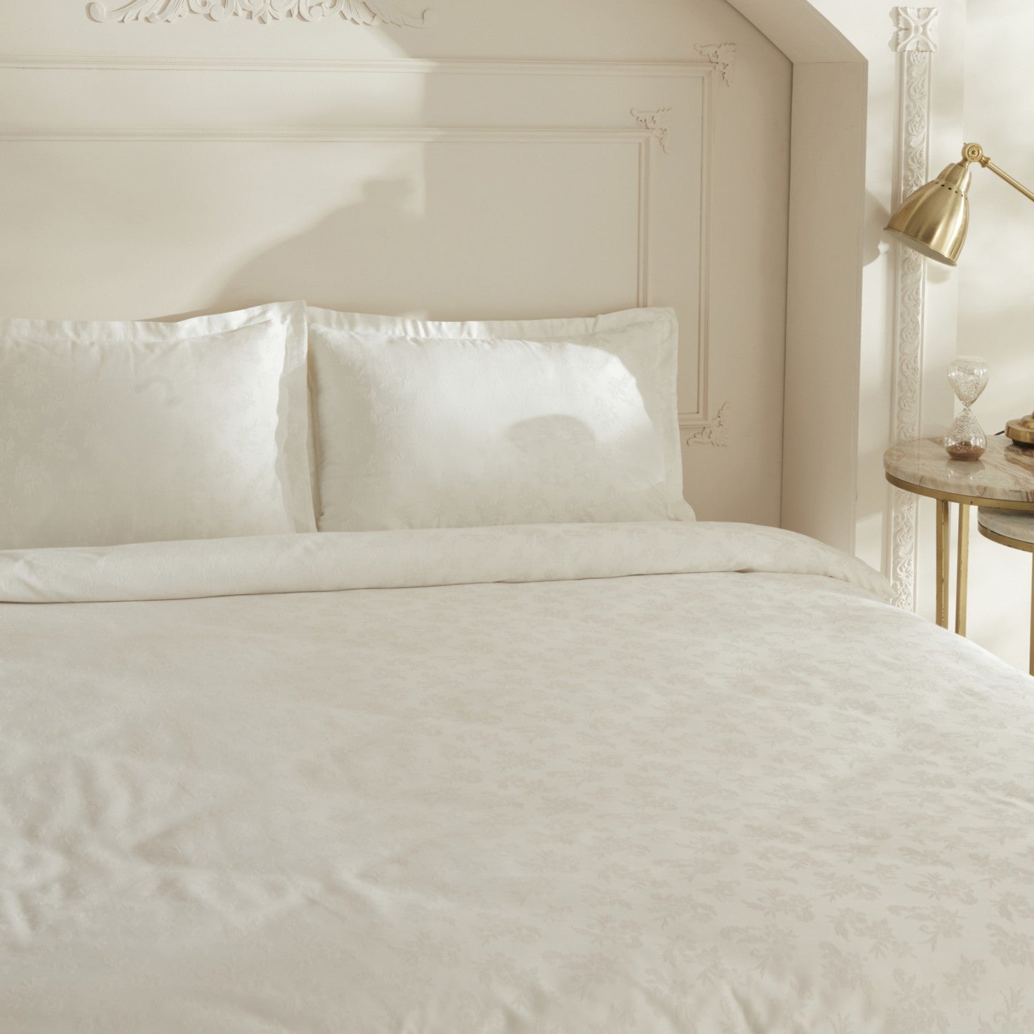Karaca Home Viole Double Duvet Cover Set White - MALLTURK