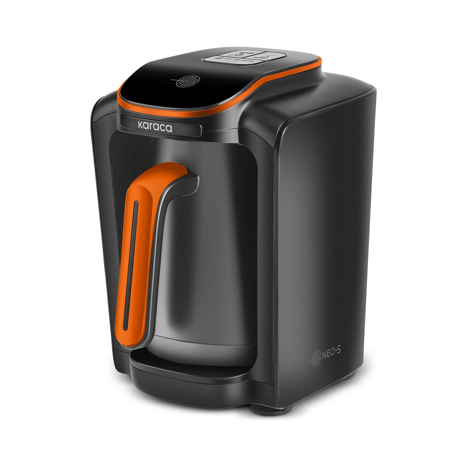Karaca Hatir Neo-S Automatic Turkish Coffee Maker, Orange, 5-Cup Capacity - MALLTURK