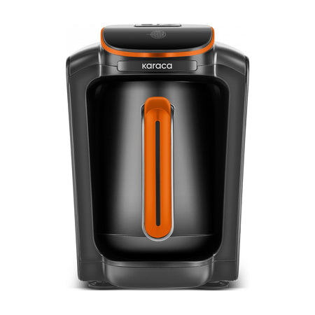 Karaca Hatir Neo-S Automatic Turkish Coffee Maker, Orange, 5-Cup Capacity - MALLTURK