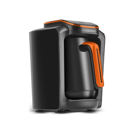 Karaca Hatir Neo-S Automatic Turkish Coffee Maker, Orange, 5-Cup Capacity - MALLTURK