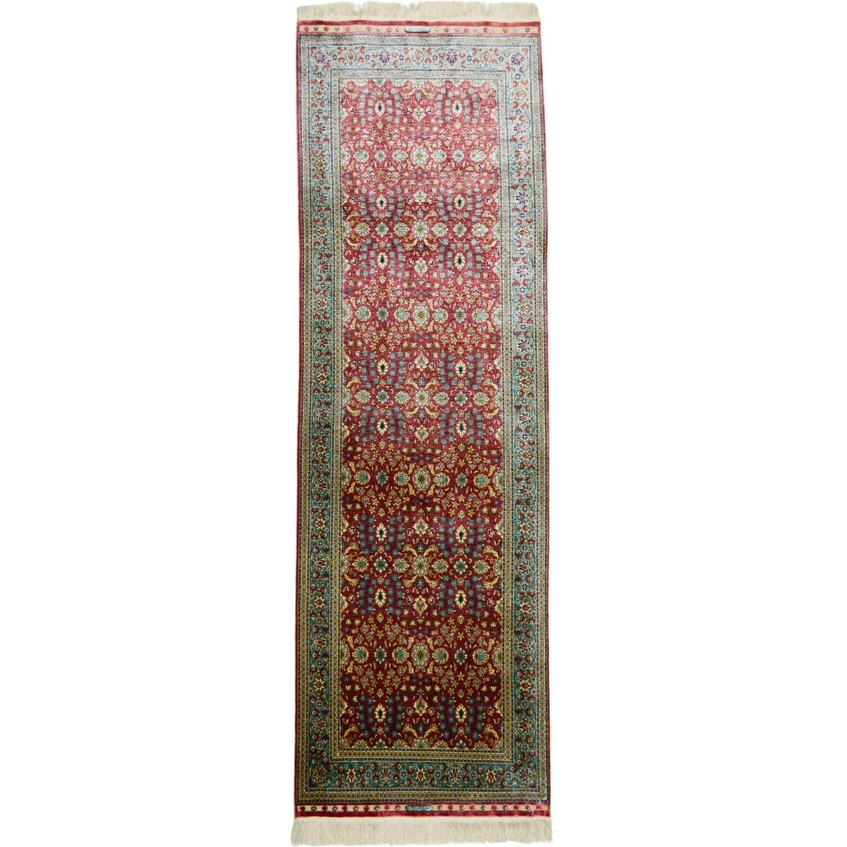 Kilim Co. Pure Silk Hand-Woven Kayseri Rug Runner 73X215 cm - MALLTURK
