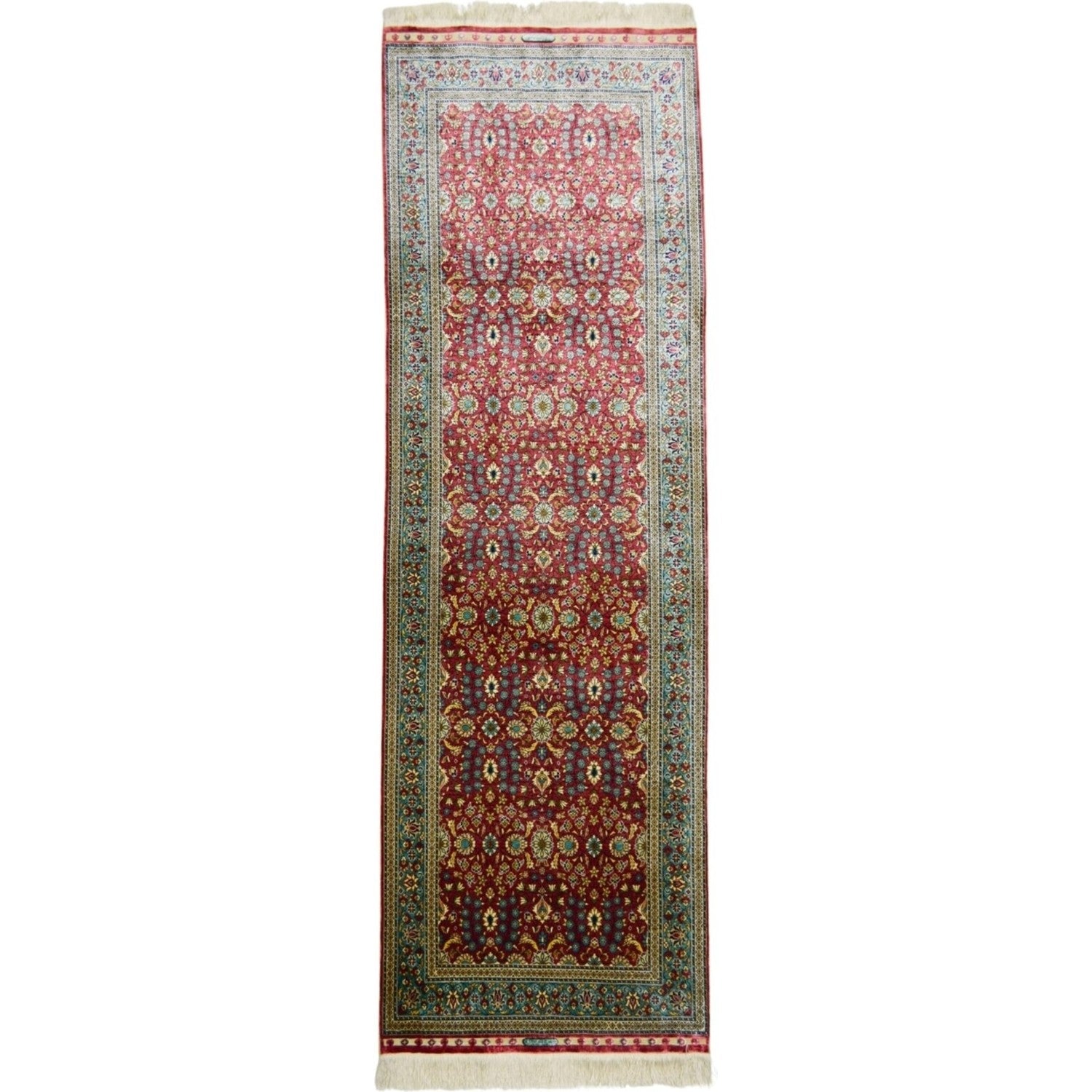 Kilim Co. Pure Silk Hand-Woven Kayseri Rug Runner 73X215 cm - MALLTURK