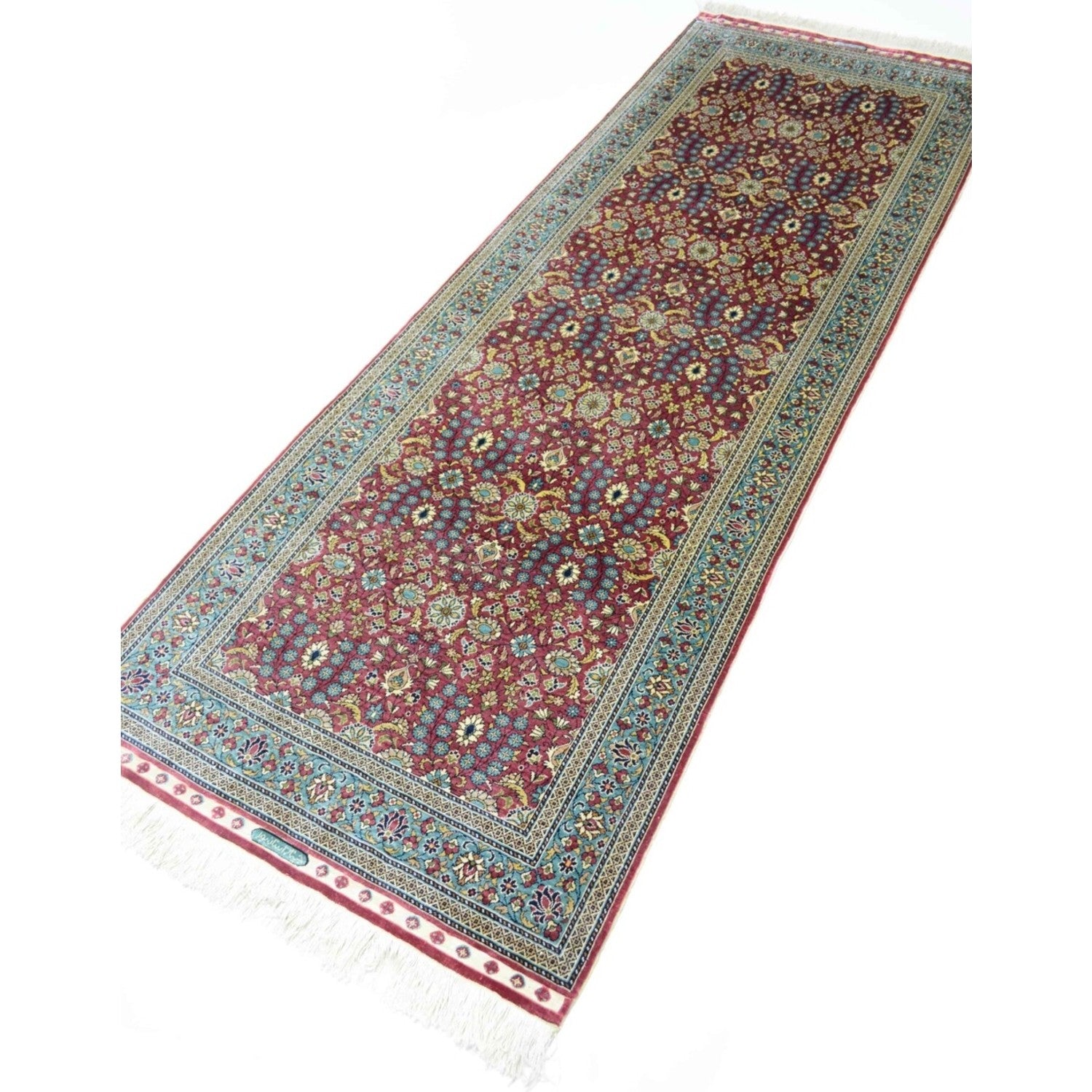 Kilim Co. Pure Silk Hand-Woven Kayseri Rug Runner 73X215 cm - MALLTURK