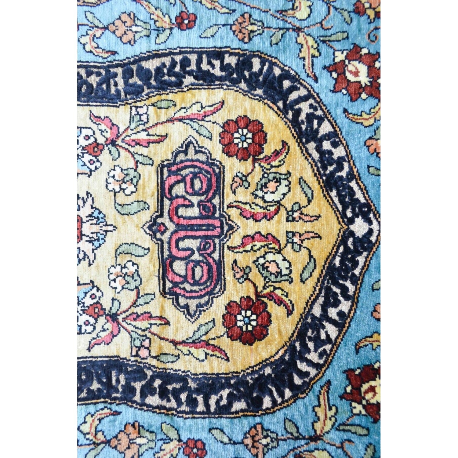Kilim Co. Pure Silk Hand-Woven Mihrab Pattern Prayer Rug Kayseri Rug 81X138 cm - MALLTURK