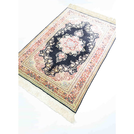 Kilim Co. Pure Silk Hand-Woven Medallion Pattern Kayseri Rug - MALLTURK