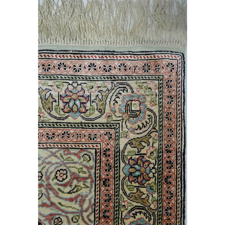 Kilim Co. Pure Silk Hand-Woven Mihrab Pattern Prayer Rug Kayseri Rug 74X125 cm - MALLTURK