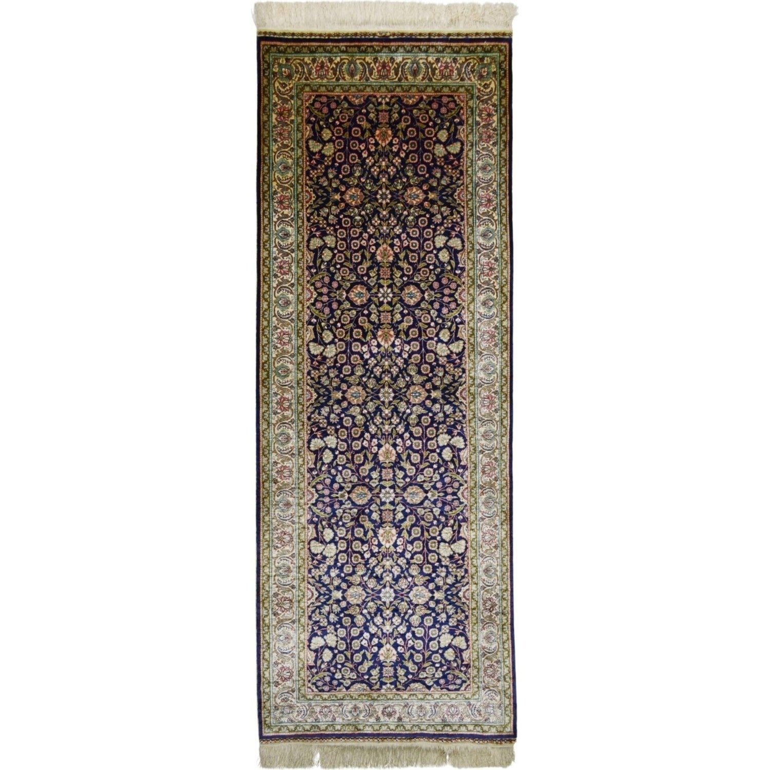 Kilim Co. Pure Silk Hand-Woven Kayseri Rug Runner 87X218 cm - MALLTURK