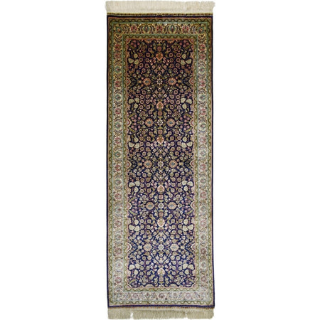 Kilim Co. Pure Silk Hand-Woven Kayseri Rug Runner 87X218 cm - MALLTURK