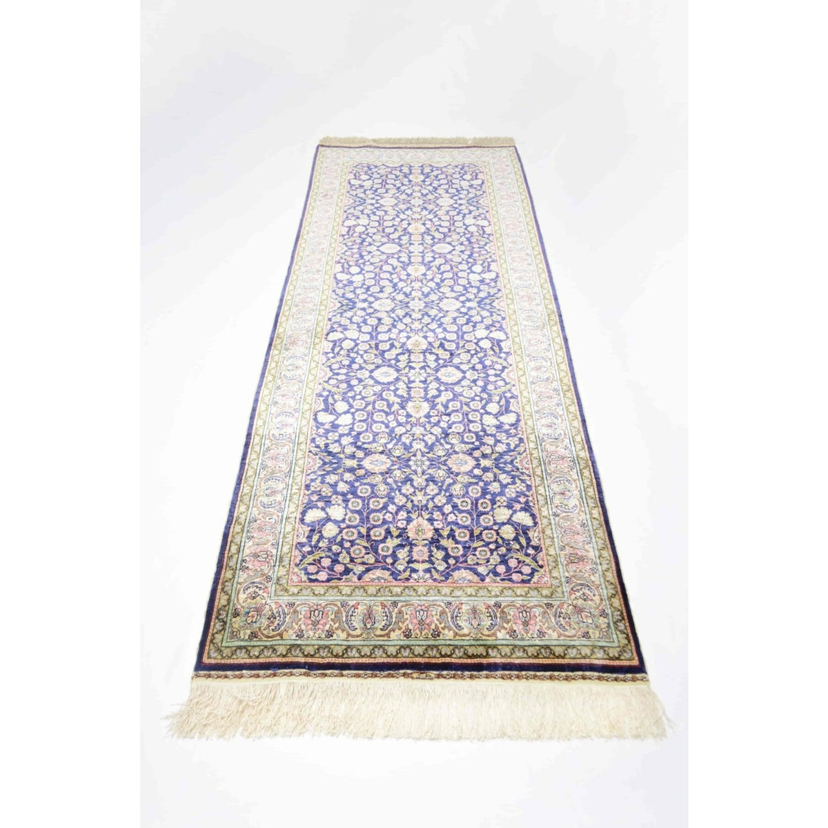 Kilim Co. Pure Silk Hand-Woven Kayseri Rug Runner 87X218 cm - MALLTURK