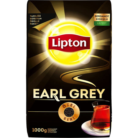 Lipton Earl Grey loose leaf tea bergamot flavored 1 kg Ozel Seri Tazeligi Koruyan pack - MALLTURK