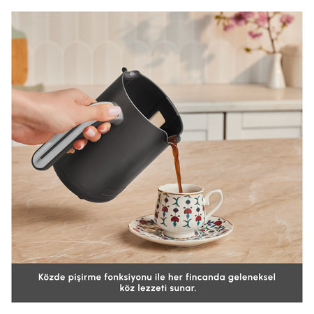 Karaca Hatir Neo Inox Turkish Coffee Maker with Stainless Steel Pot - MALLTURK