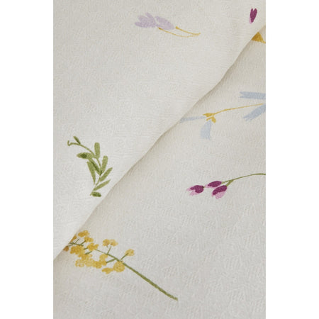 Karaca Home Single 100% Cotton Yellow Floral Patterned Quilted Bedding Set, 3 Pieces, 160x220 cm - MALLTURK