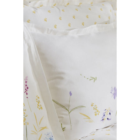 Karaca Home Single 100% Cotton Yellow Floral Patterned Quilted Bedding Set, 3 Pieces, 160x220 cm - MALLTURK