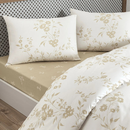 Tac Vellise Ranforce Double Duvet Cover Set White - MALLTURK
