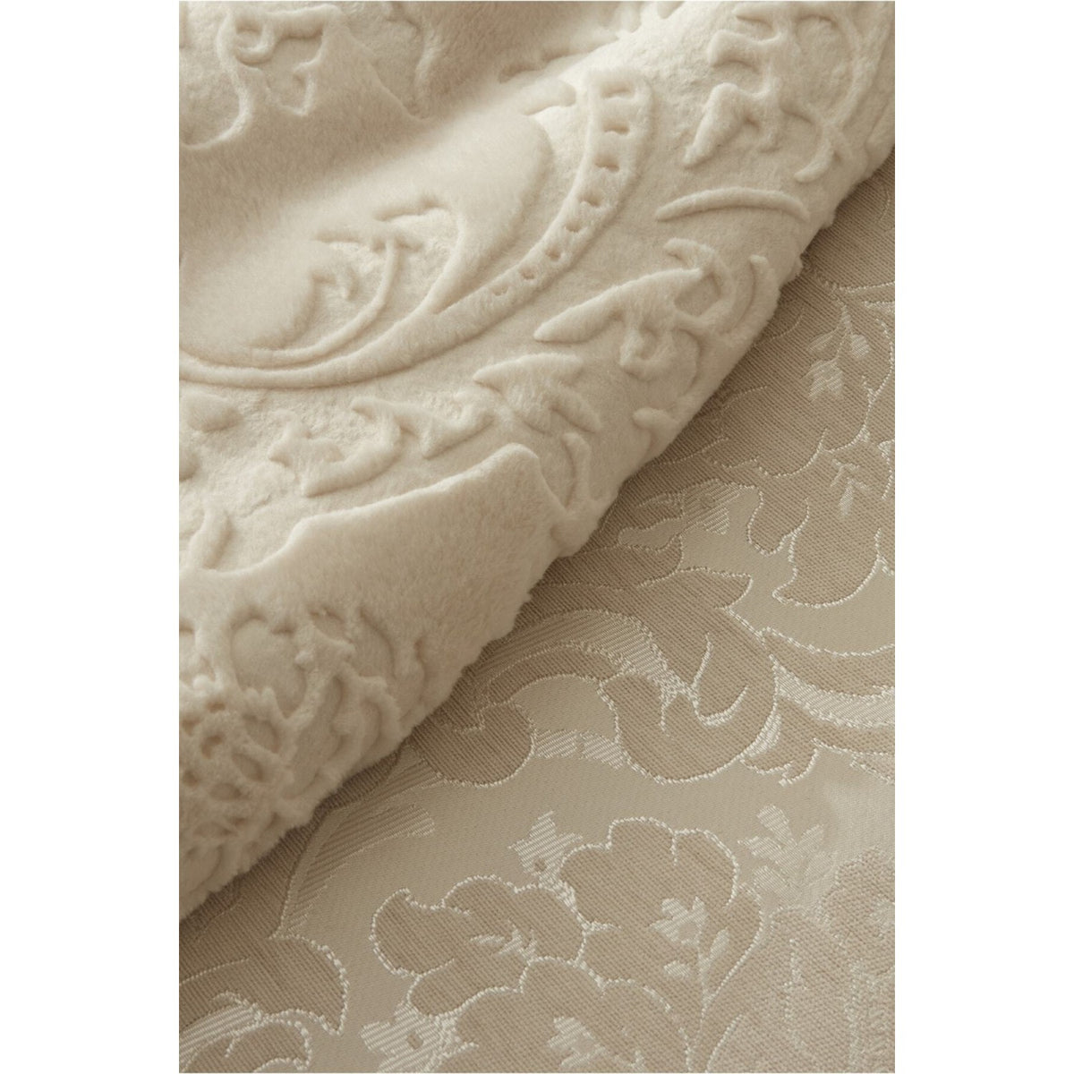 Karaca Home Tuğba Double 8-Piece Embroidered Plain Pattern Gold Color Bridal Set 200x220 cm - MALLTURK