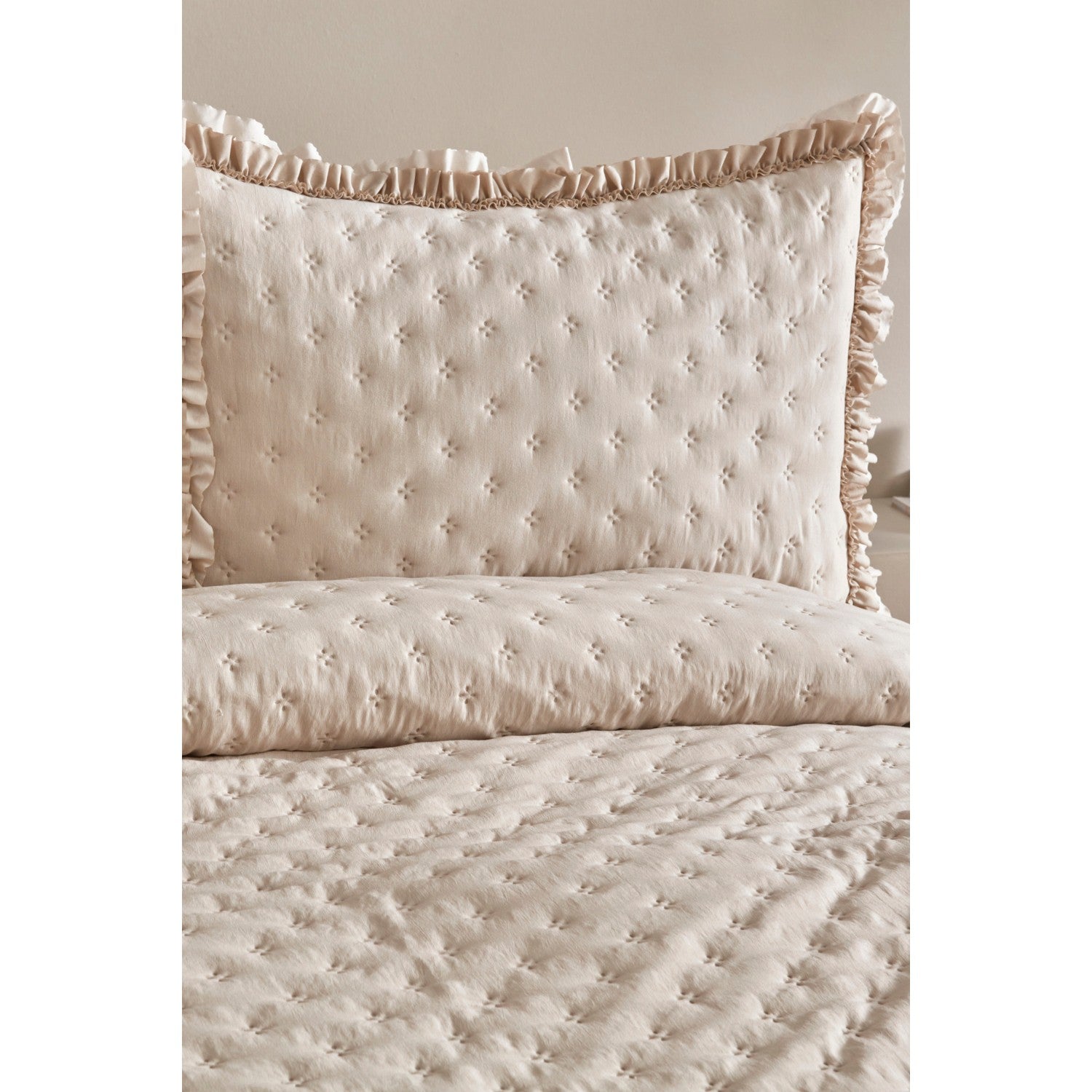 Karaca Home Viona Double Bedspread Set, Beige - MALLTURK