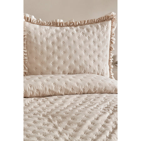 Karaca Home Viona Double Bedspread Set, Beige - MALLTURK