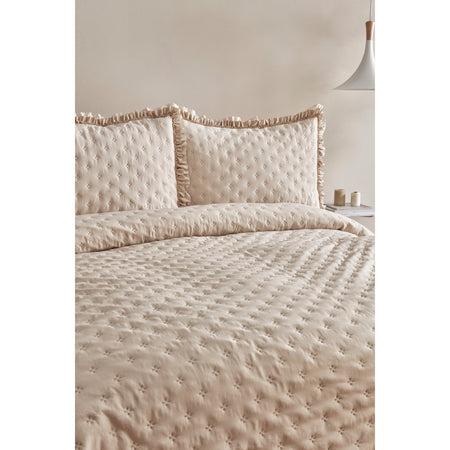 Karaca Home Viona Double Bedspread Set, Beige - MALLTURK