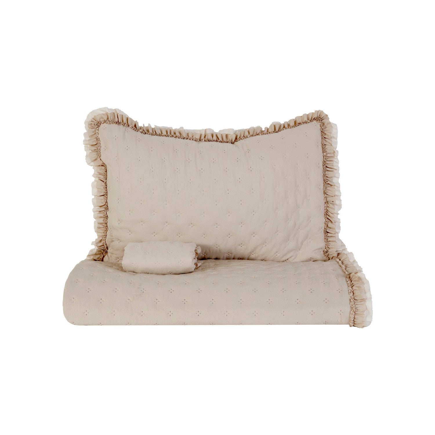 Karaca Home Viona Double Bedspread Set, Beige - MALLTURK