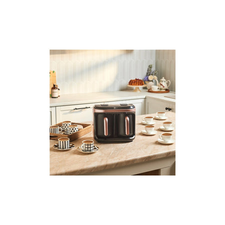 Karaca Hatir Hup Duet Aroma Turkish Coffee Maker, Rose Gold, 10-Cup Capacity - MALLTURK