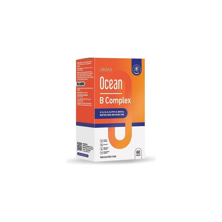 Orzax Ocean B Complex 60 Capsule 850071952995 Dietary Supplement B Vitamins with Unflavored Urun - MALLTURK