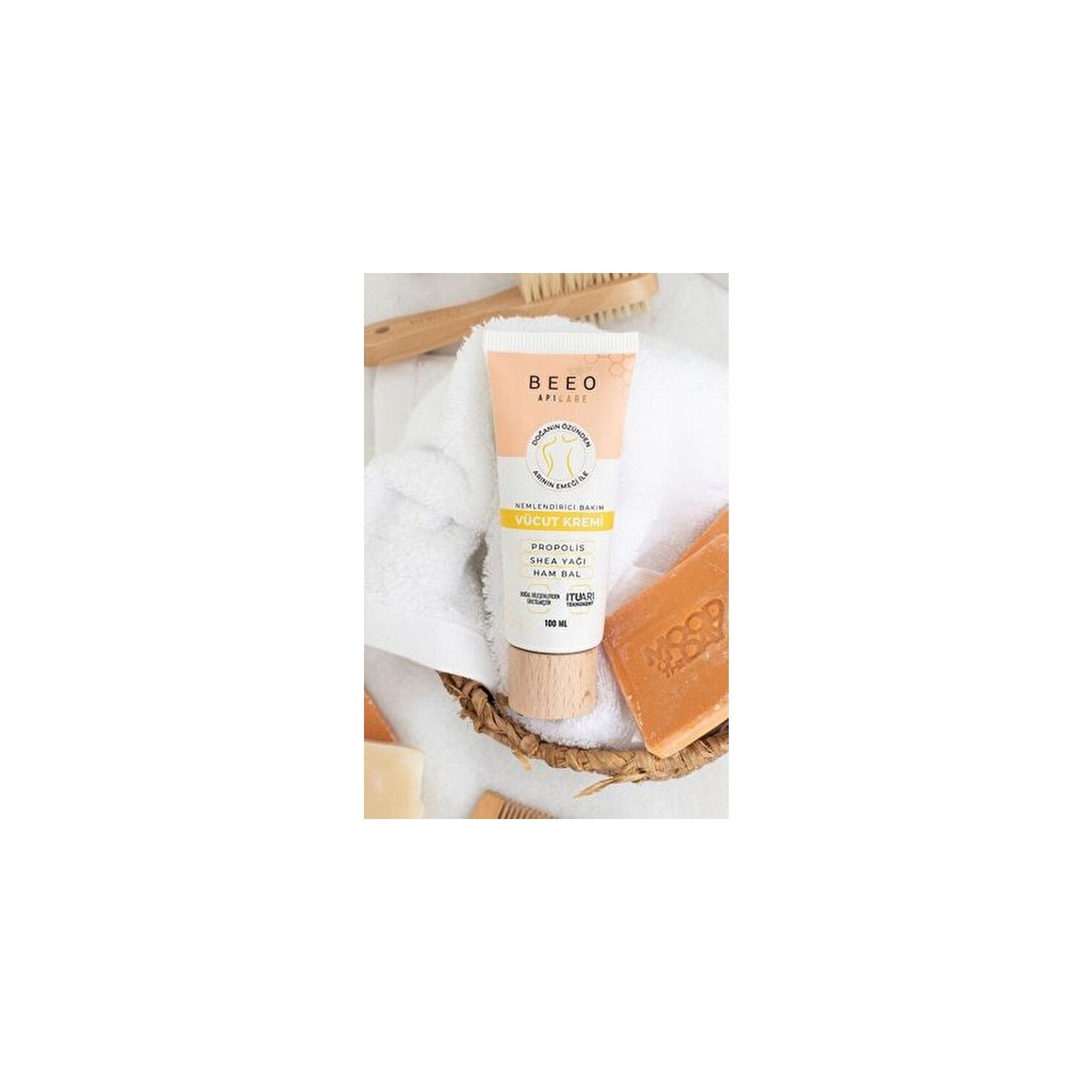 BEE'O Apicare Body Cream 100 ml Propolis and Shea Butter with Intensive Moisturizing - MALLTURK