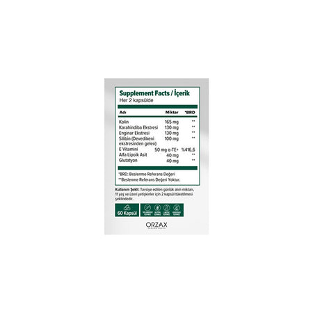 Orzax Ocean Hepalex 60 Softgel Capsule - MALLTURK