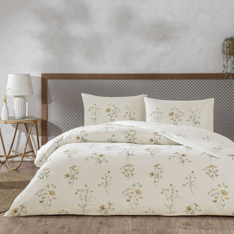 Tac Auren Ranforce Double Duvet Cover Set Powder Pink - MALLTURK
