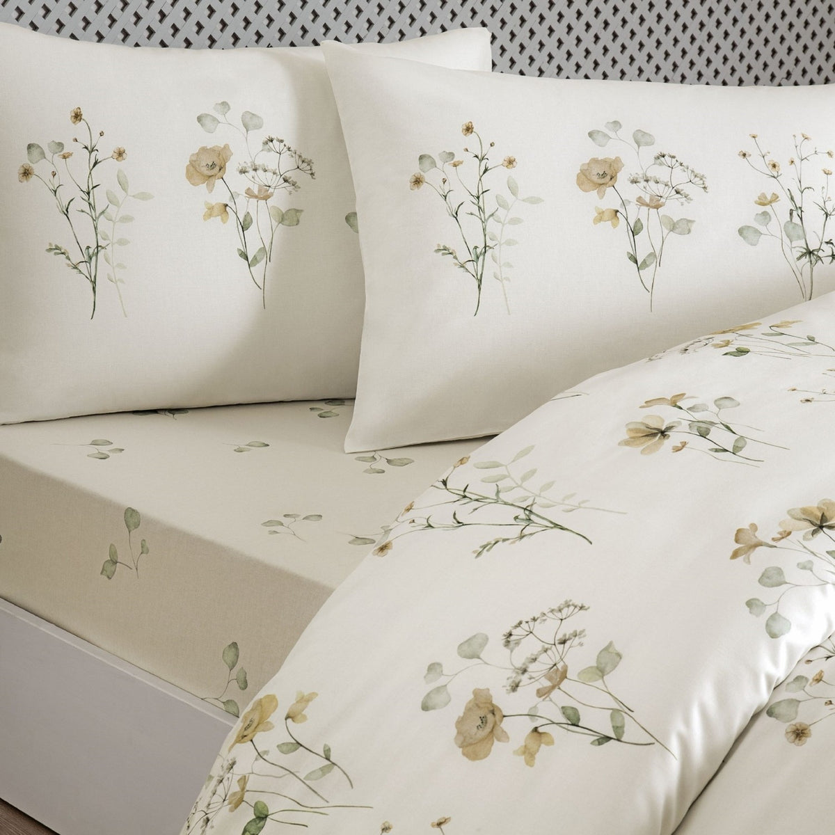 Tac Auren Ranforce Double Duvet Cover Set Powder Pink - MALLTURK