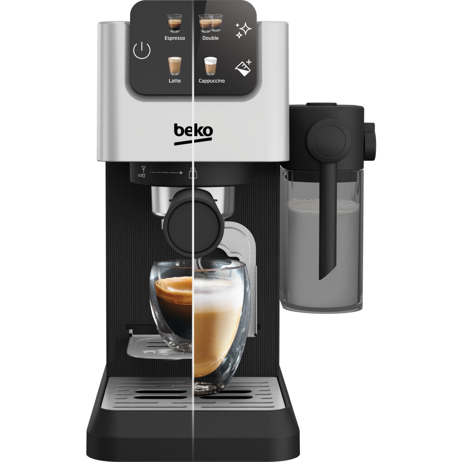 Beko CEP 5304 X CaffeExperto Semi-Automatic Espresso Machine – 1350 W - MALLTURK