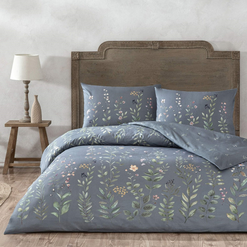 Tac Serelis Ranforce Single Duvet Cover Set Blue - MALLTURK