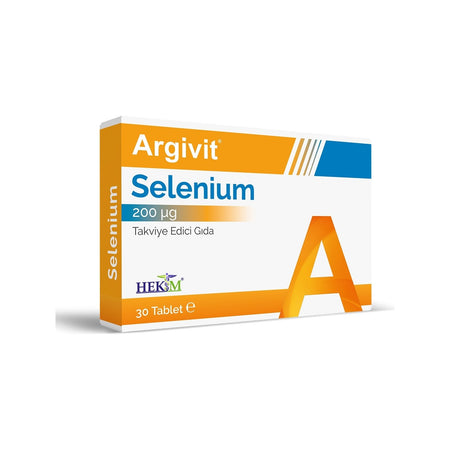 Argivit Selenium, Selenyum with Dietary Supplement 30 Tablet - MALLTURK