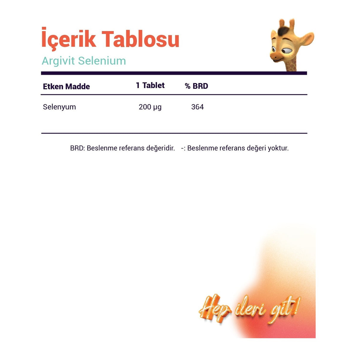 Argivit Selenium, Selenyum with Dietary Supplement 30 Tablet - MALLTURK