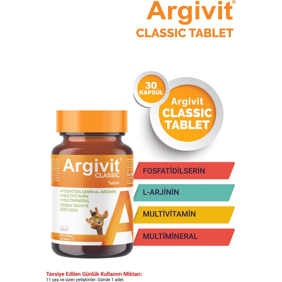 Argivit Classic 30 Tablet - MALLTURK
