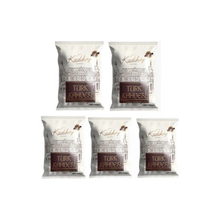 Historic Kadikoy Coffee - Historic Kadikoy Premium Turkish Coffee 100GR x 5 Pieces - MALLTURK