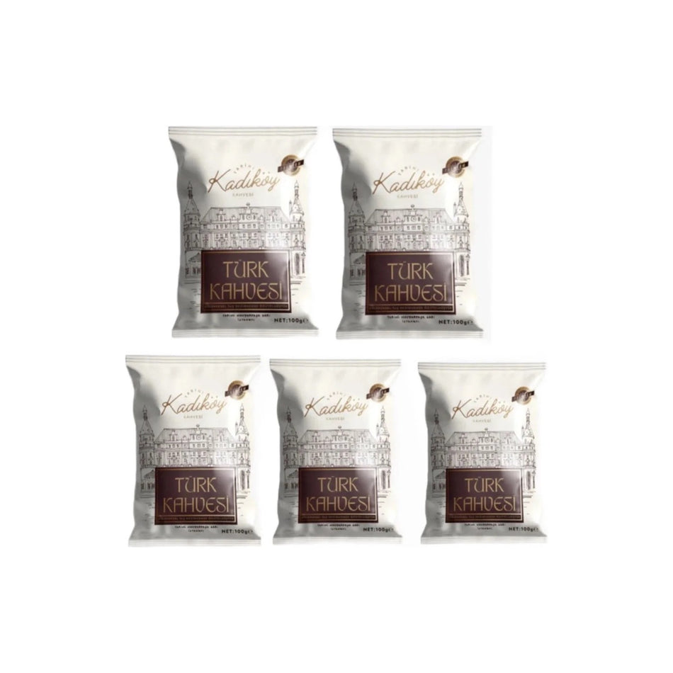 Historic Kadikoy Coffee - Historic Kadikoy Premium Turkish Coffee 100GR x 5 Pieces - MALLTURK